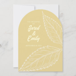 Boogstijl bruiloft uitnodiging