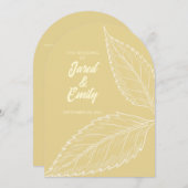 Boogstijl bruiloft uitnodiging (Voorkant / Achterkant)