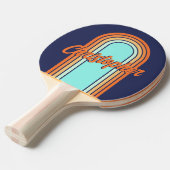  boogstijlen Stripes met naam Tafeltennisbatje (Voorkant Gekanteld)