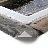 Boogvenster met 'Fake Uitzicht' van Vissen Boten Poster (Hoek)