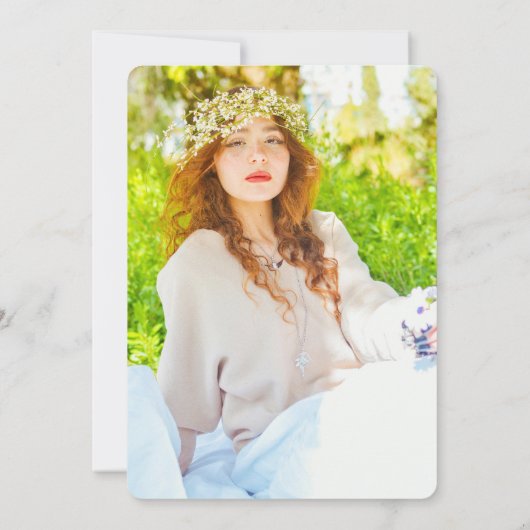 Boogvenster Modern Afstuderen Aankondiging (Achterkant)