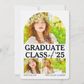 Boogvenster Modern Afstuderen Aankondiging (Voorkant)