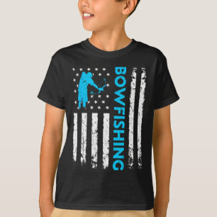 Boogvissen VS Vlag Vintage Vissen Boogvis Jager  T-shirt