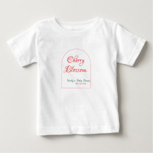 Boogvorm kersenbloesem rood groen baby shower