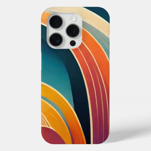 Boogvormen in heldere kleuren Case-Mate iPhone case (Achterkant)