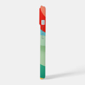 Boogvormen in heldere kleuren iPhone 15 case (Linkerkant)