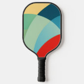 Boogvormen in heldere kleuren pickleball paddle (Achterkant)