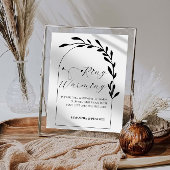 Boogvormige Ringverwarmingsbord voor de Trouwcerem Poster