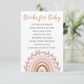 Booh Rainbow Books voor Baby Kaart (Staand voorkant)