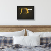 Booh Vampier Horror Nosferatu Geel Canvas Afdruk (Insitu (Slaapkamer))