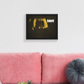 Booh Vampier Horror Nosferatu Geel Canvas Afdruk (Insitu (Woonkamer))
