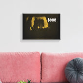 Booh Vampire Horror Nosferatu Geel Canvas Afdruk (Insitu (Woonkamer))