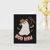BooHaw Ghost Halloween Cowboy Cowgirl Kostuum Ret Kaart (Gele Bloem)