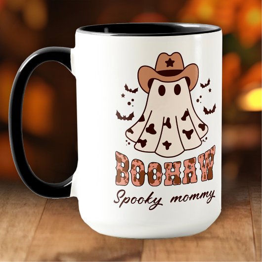 Boohaw Halloween Spooky Groovy Ghost Name Large Mok