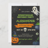 Booidag-uitslag | Spooky Schattigee Partij Kaart (Voorkant)