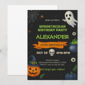 Booidag-uitslag | Spooky Schattigee Partij Kaart (Voorkant / Achterkant)