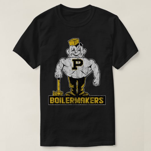  booilermaker mascot - Afdrukkende versie T-shirt (Design voorkant)