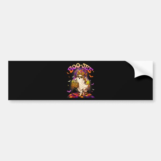 Boojee Geest Halloween Boo JEE Disco Bumpersticker (Voorkant)