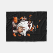 Boojee Ghost Halloween Kostuum Pompoen Spooky Zeee Fleece Deken (Voorkant (Horizontaal))