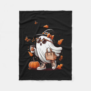 Boojee Ghost Halloween Kostuum Pompoen Spooky Zeee Fleece Deken