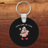 Boojee hier ziet eruit als een snack leuk Kerstfee Sleutelhanger (Voorkant)