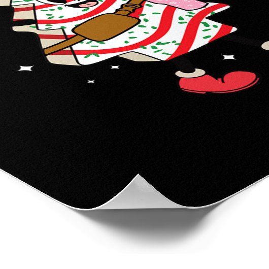 Boojee hier ziet eruit als een snack leuke kerst poster (Hoek)