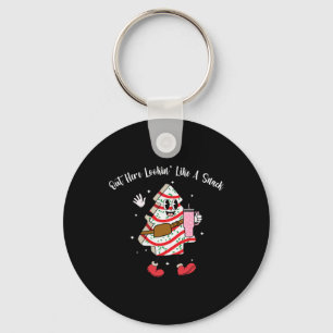 Boojee hier ziet eruit als een snack leuke kerst sleutelhanger