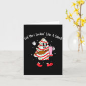 Boojee Out Here Lookin Like A Snack Funny Christma Kaart (Gele Bloem)