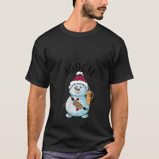 Boojee Snowman Bougie Snowman Riem Bag Boojee Xmas T-shirt (Voorkant)