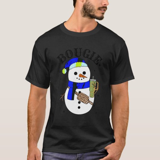 Boojee Snowman Bougie Snowman Riem Bag Boojee Xmas T-shirt (Voorkant)