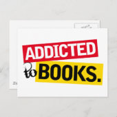 Book Addicate Funny Reading Gift Briefkaart (Voorkant / Achterkant)