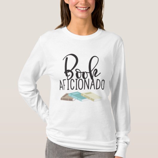 Book Aficionado Design T-shirt (Voorkant)