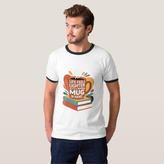 Book and Brew Bliss T-shirt (Voorkant volledig)