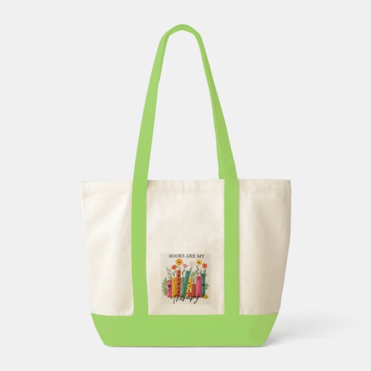 Book are my therapy tote bag (Achterkant)