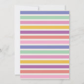 Book Birthday Library nodigt roze tas uit om te le Kaart (Achterkant)