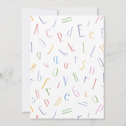 Book Birthday Uitnodiging (Achterkant)