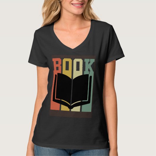 Book  Book and Books Reading pleasure Bookworm T-shirt (Voorkant)