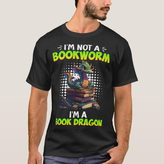 Book Book Dragon Reading friends bookworm Book T-shirt (Voorkant)