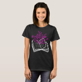 Book  Book flower Reading fans book  bookworm  2 T-shirt (Voorkant volledig)