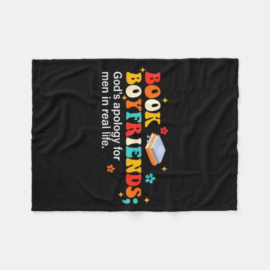 Book Boyfriends Definition Design  Fleece Deken (Voorkant (Horizontaal))