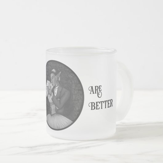 Book Boyvriend Kiss Matglas Koffiemok (Voorkant rechts)