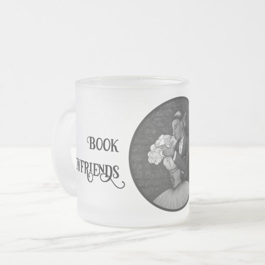 Book Boyvriend Kiss Matglas Koffiemok (Voorkant links)