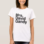 Book Boyvriend- Mrs David Gandy T-shirt (Voorkant)