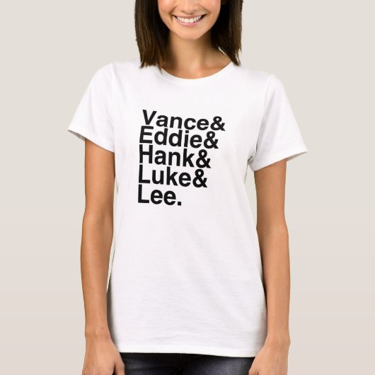 Book BoyVrienden — Vance Eddie Hank Luke Lee T-shirt (Voorkant)