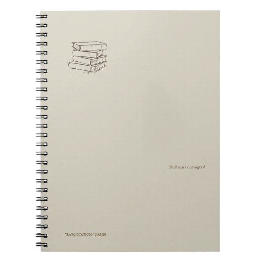 Book Bundle- Forgotten Archive- Minimal Notebook  Notitieboek (Voorkant)
