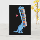 Book Carrying Dinosaur Reading Dino Kaart (Gele Bloem)