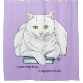 Book Cat Douchegordijn (Voorkant)