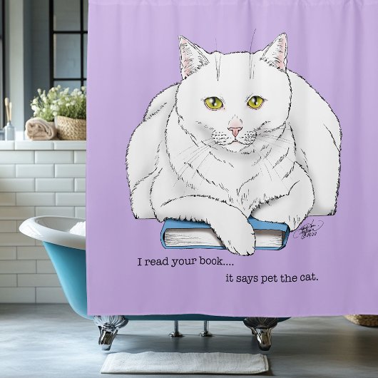Book Cat Douchegordijn