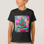 Book Christmas Tree Lights Teacher Librarian Book  T-shirt (Voorkant)