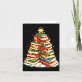 Book Christmas Tree Reading  Kaart (Voorkant)